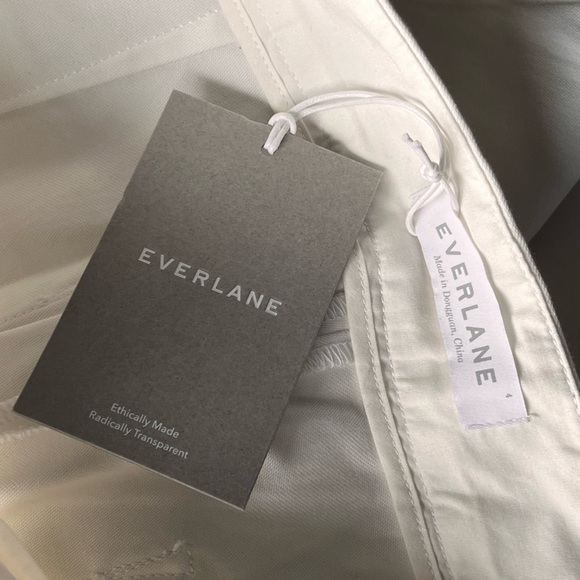 Everlane NWT white high waisted classy pants wide leg - Picture 6 of 10